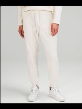 Lululemon Athletica Men's At Ease Joggers In Light Ivory M